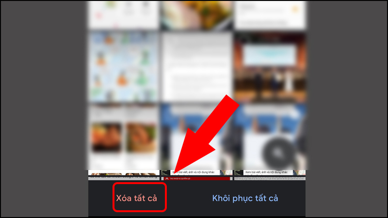 Xóa tất cả